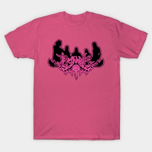 Pink Neon Sign Metalocalypse Logo T-Shirt